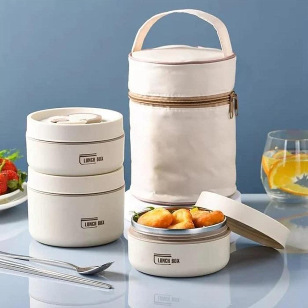 3 layer Thermal Lunch Box With Aluminum Foil Bag